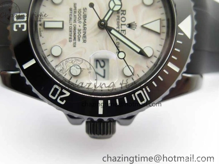 Best AAA Replica Sites Dial SA Strap Edition 2470 Cream Black 40mm 5GF Neat Rubber on Submariner Black Best Ceramic 1221